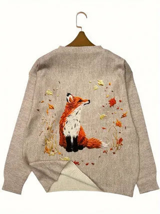 Loose fit digital printed top with lapel collar available in sizes S through 5XL