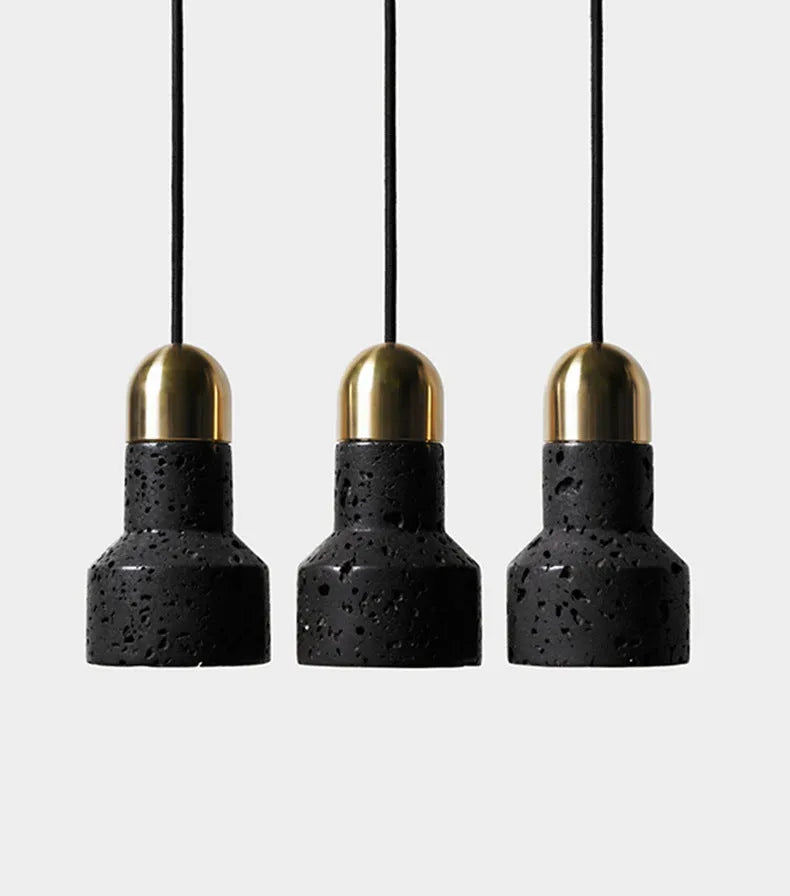 Industrial iron bar table chandelier with adjustable height and LED lighting in black or gold colour options