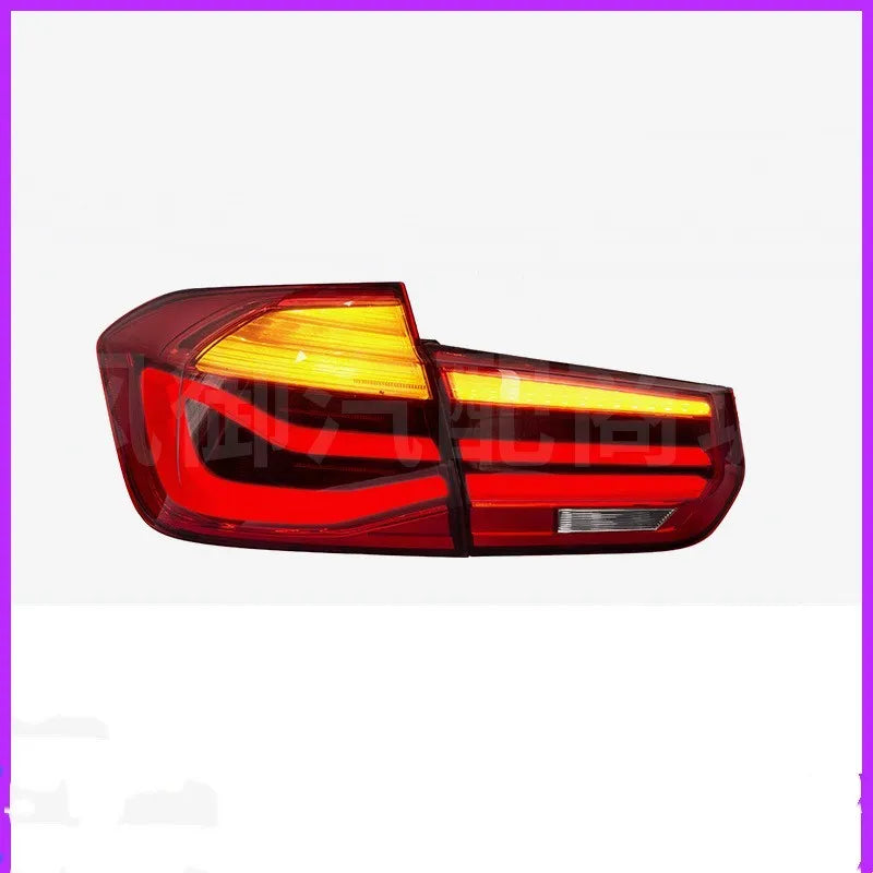 BMW 3 Series tail light assembly in red or smoked black finish with modified streamer LED design