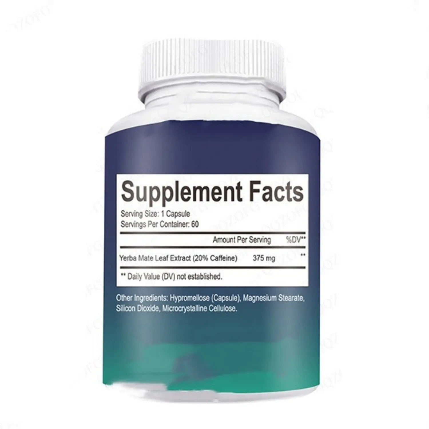 60-count bottle of vitamin capsules dietary supplement with normal temperature storage