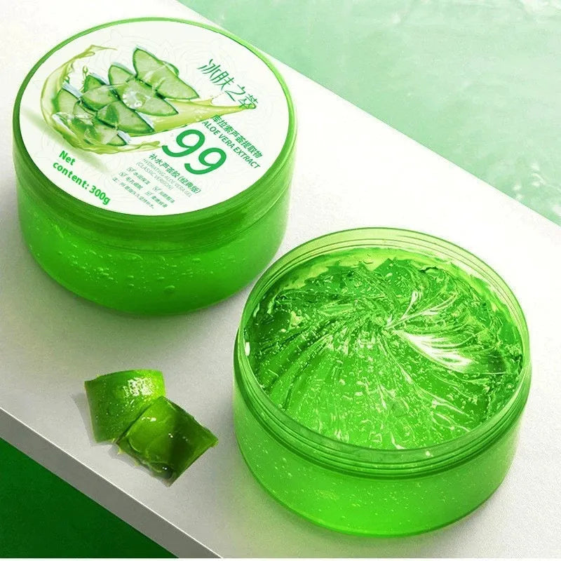 300g aloe vera gel emulsion in squeeze tube packaging for facial skin hydration