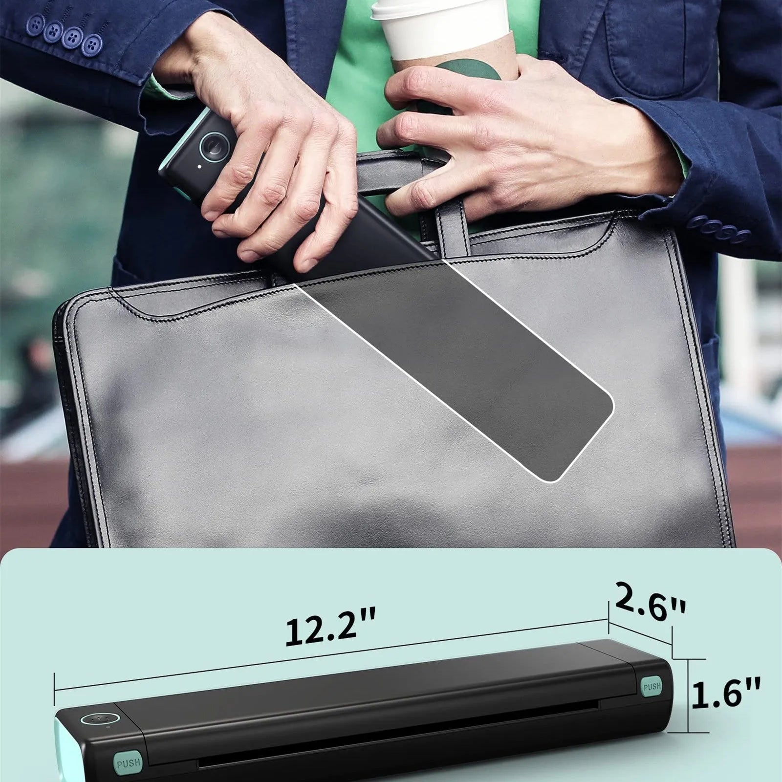 Phomemo M08F A4 portable wireless thermal printer in multiple colour options