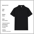 7A Antibacterial Business Lapel Polo Shirt Short Sleeve in Black, White, and Navy Blue
