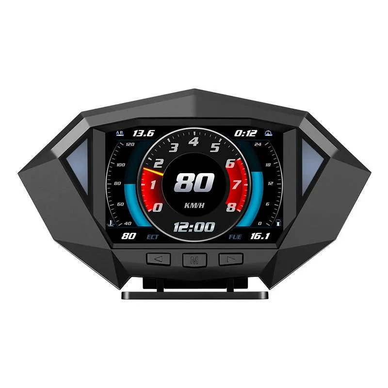 HUD head-up display unit with 147mm by 93mm HD LCD screen for vehicle windscreen projection of GPS data