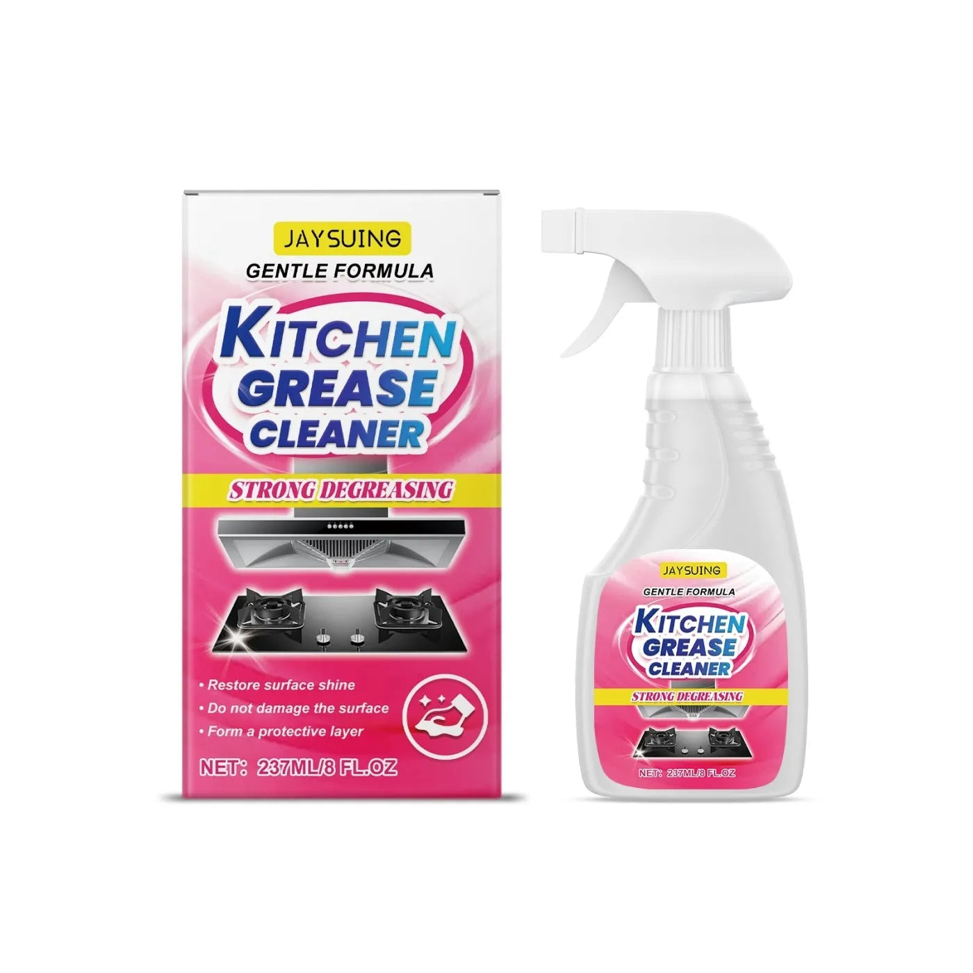237ml kitchen grease cleaner spray bottle for removing grease from hobs and ovens