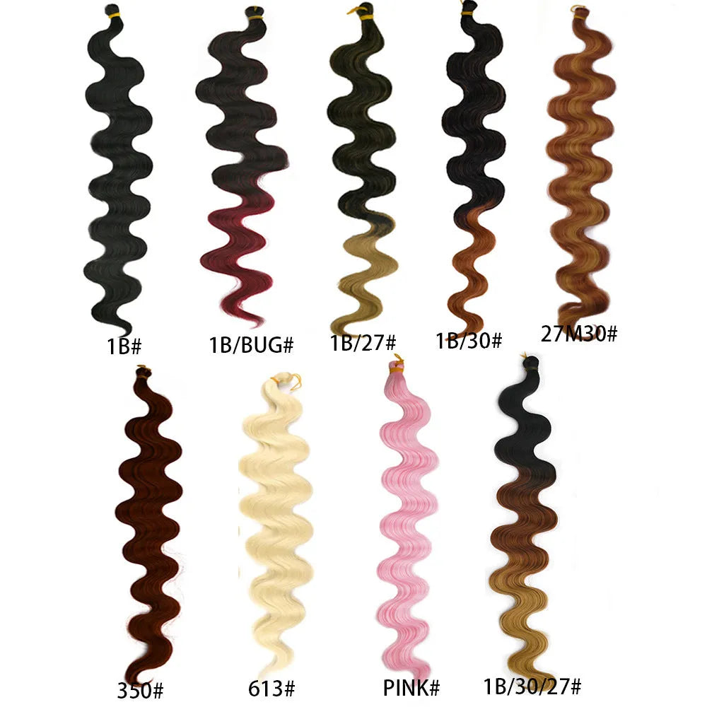 Wine red long synthetic wig extension with big wavy texture on a white background