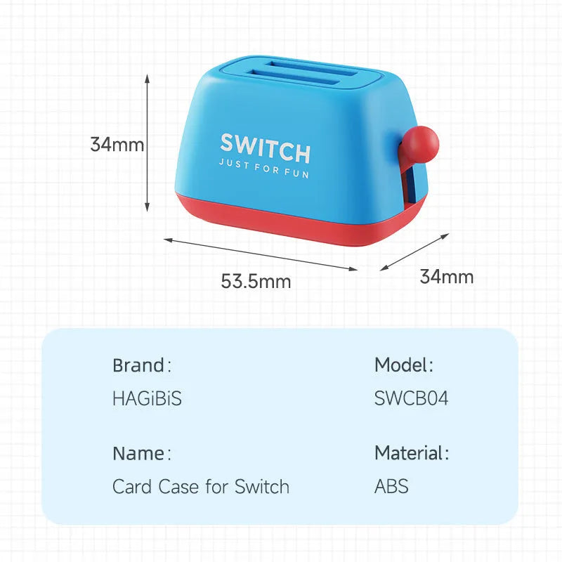 SWCB04 Switch tape spitting driver game card storage box in ABS plastic with non-slip base
