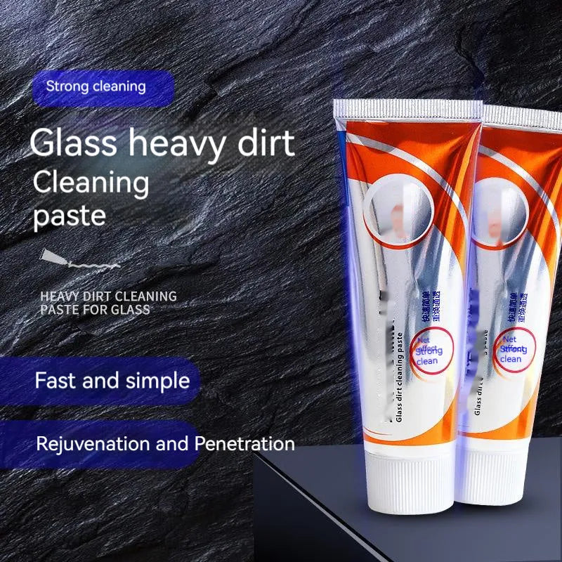 White 65ml car windshield cleaning paste in compact packaging for oil stain removal
