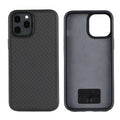 Handcrafted wooden back cover case for iPhone with TPU and Kevlar construction.