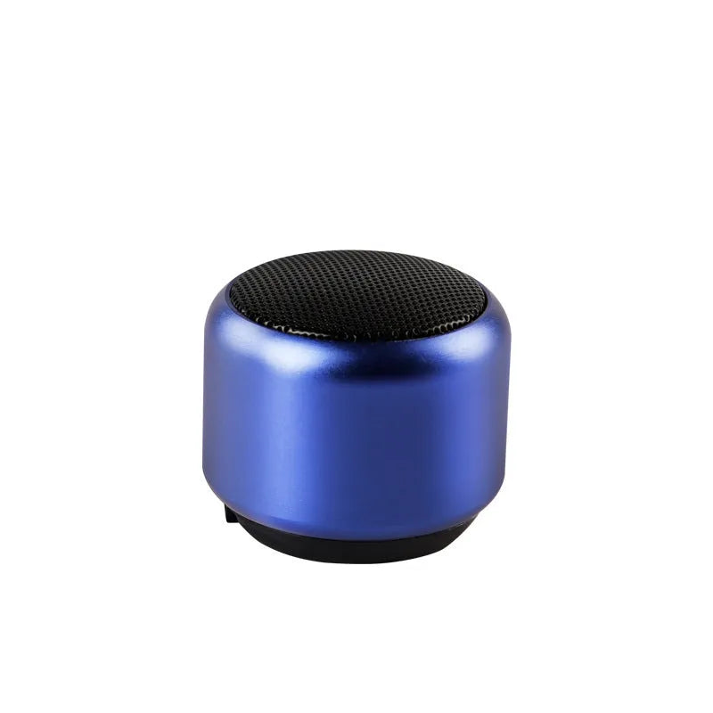 Portable mini speaker in matte finish with compact 8x8x4cm size and USB-C charging port