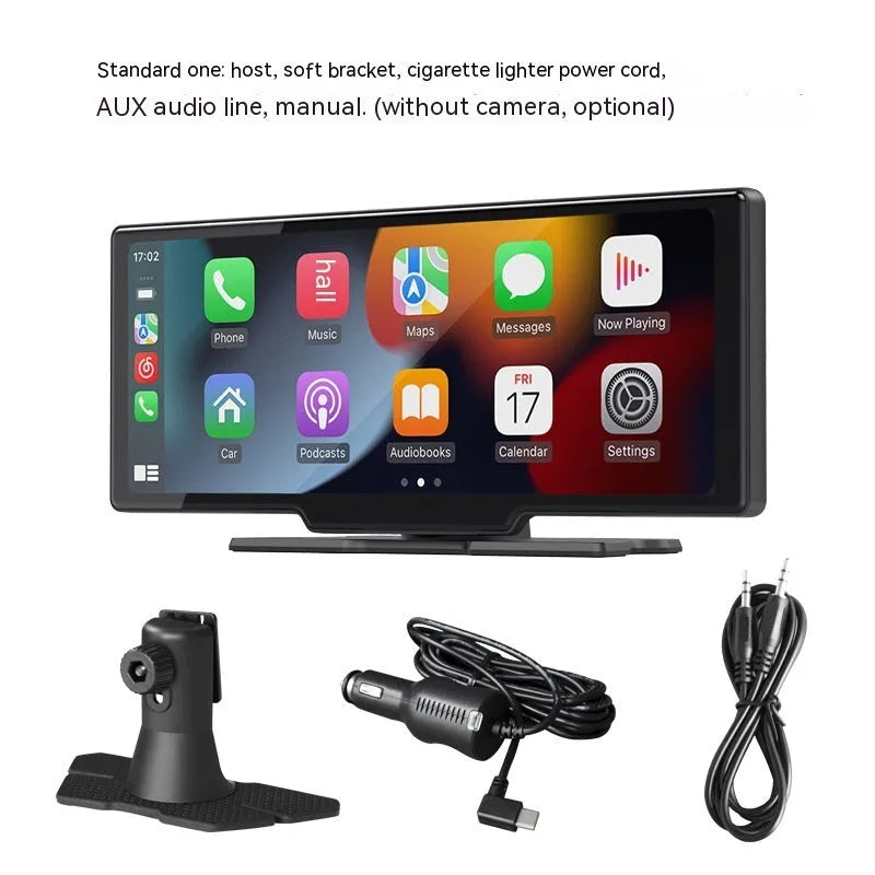 10.26-inch wireless CarPlay multimedia car screen with capacitive touch display in black