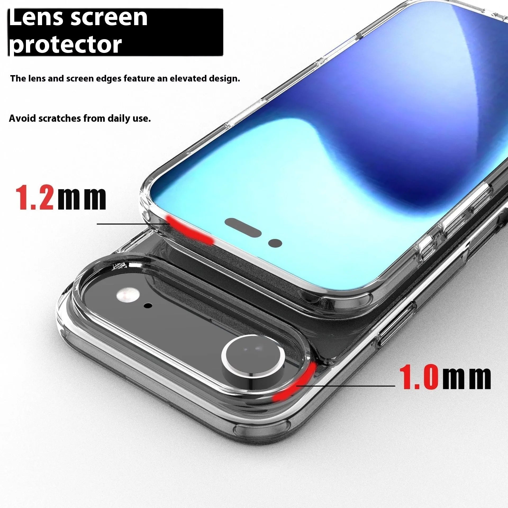 Transparent magnetic phone case for iPhone 17 showing clear design with magnetic ring and precise port cutouts
