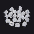 Plastic interior fastener for BMW vehicles with 17.3mm by 15.2mm outer frame dimensions