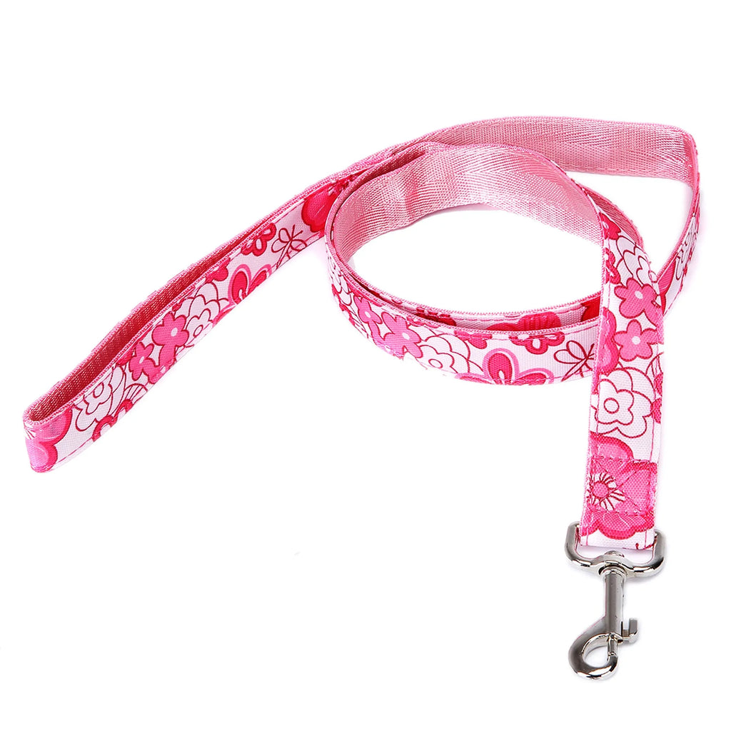 Black pet traction rope with hand-holding loop and plaid stripe pattern, 120cm imitation nylon dog lead