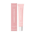 Pink lip balm butter with shea butter and vitamin E in a lipstick applicator