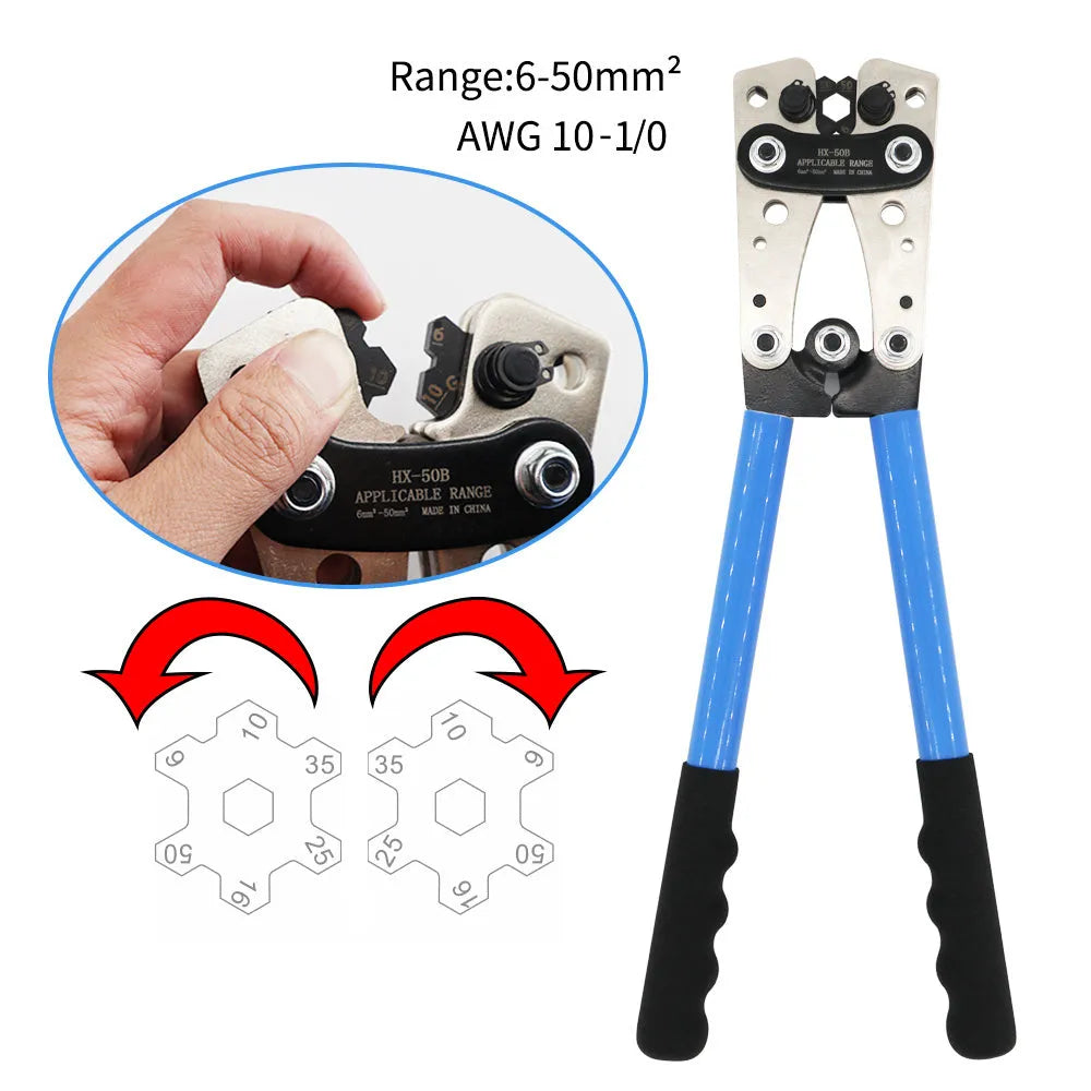 HX-50B wiring pliers with cable cutter for aluminium cable termination tools
