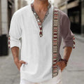 Thin casual Hawaiian long sleeve shirt with striped pattern, available in sizes S to 6XL and colours including lilac