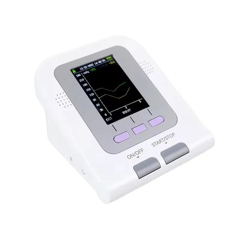 Veterinary digital blood pressure monitor with 2.8-inch colour LCD display and cuff for animal health monitoring