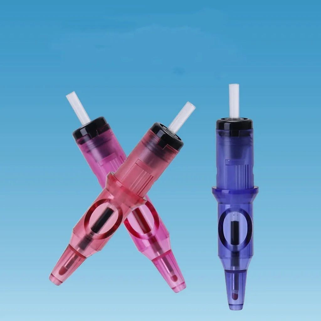 Tattoo integrated needle drawing line point colour ballpoint pen tool with 16.5cm length and 10 colour options