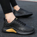 Men's casual running shoes with microfiber upper, mesh lining and PU sole, colour matching pattern, sizes 39-44