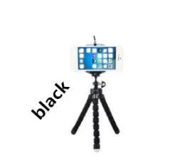 Mini flexible sponge octopus tripod stand holder in black, blue, or red colours