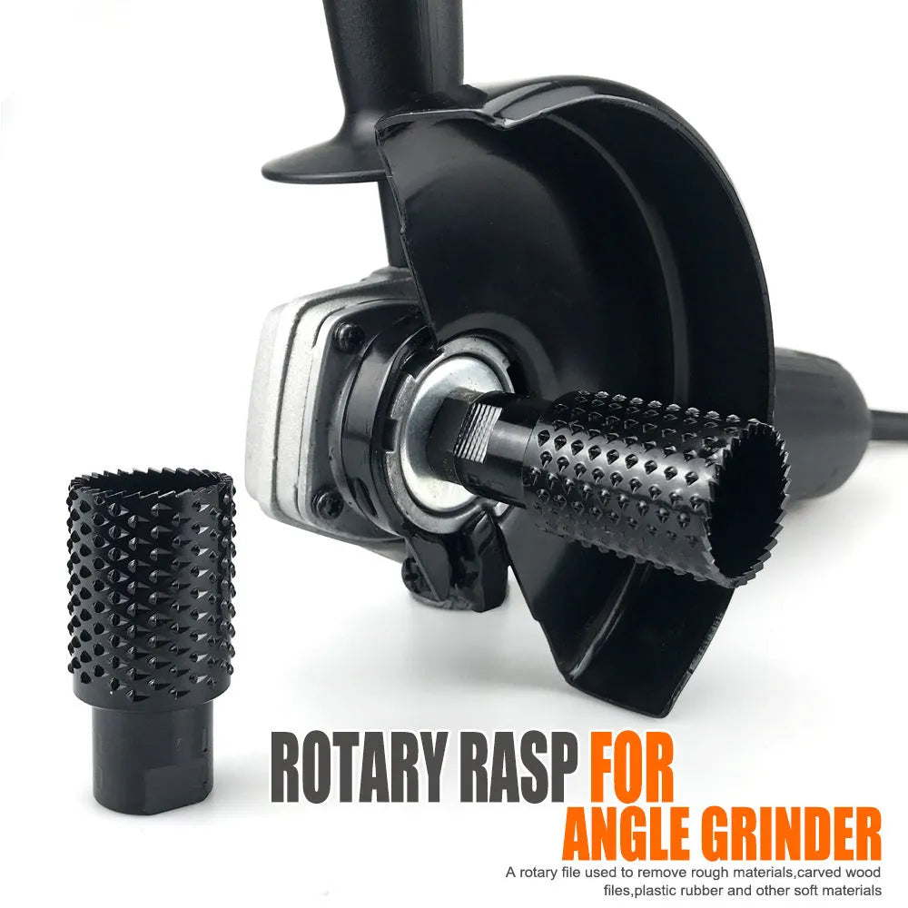 Spherical angle grinder grinding head with M10 and M14 threads for woodworking