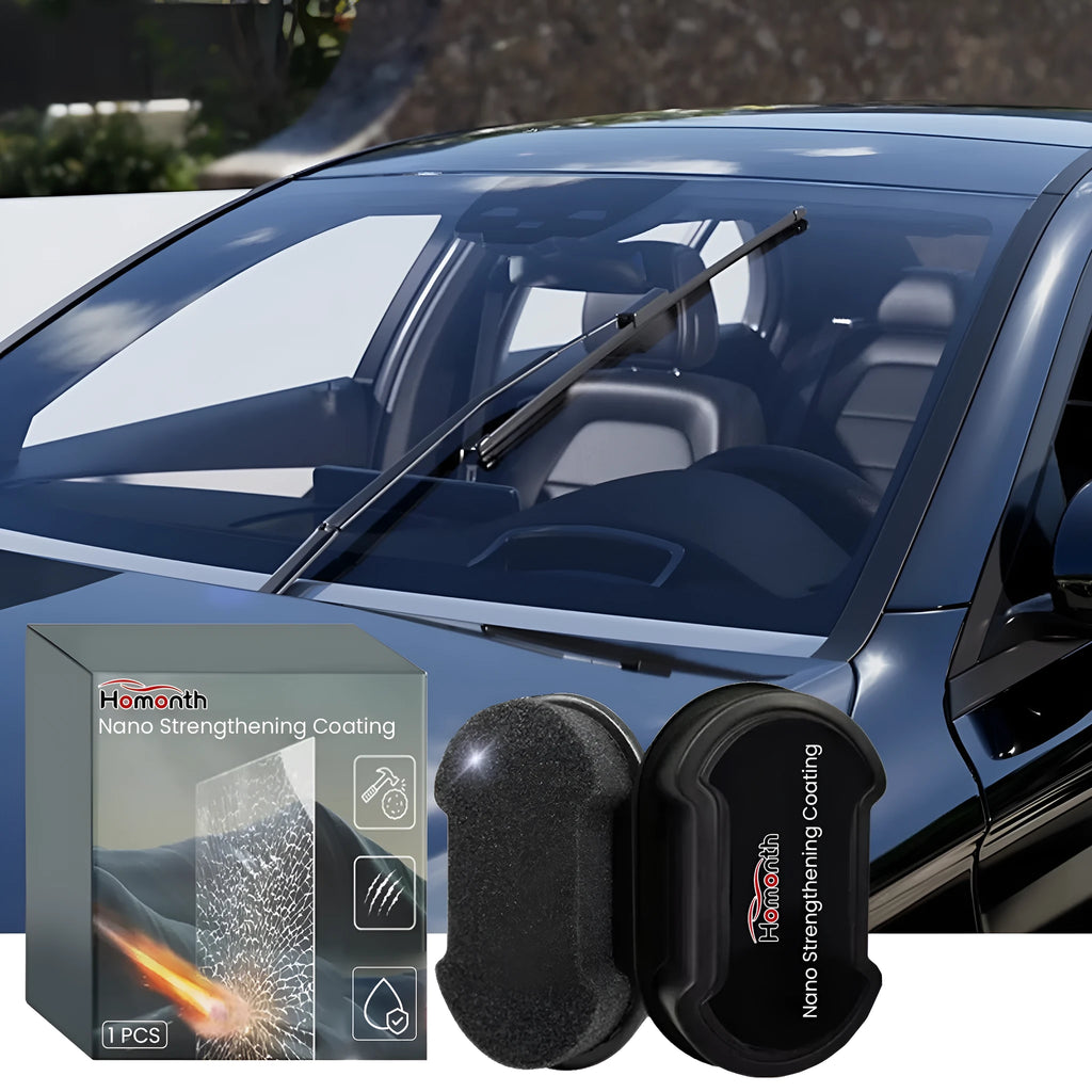 Car cleaning sponge mop for windshield and automotive glass brightening applications