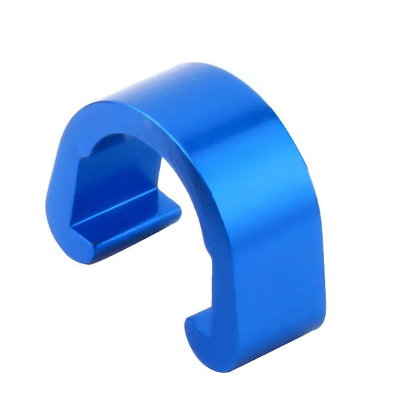 Aluminium alloy C-shaped buckle measuring 10.2x13x5mm in eight colour options