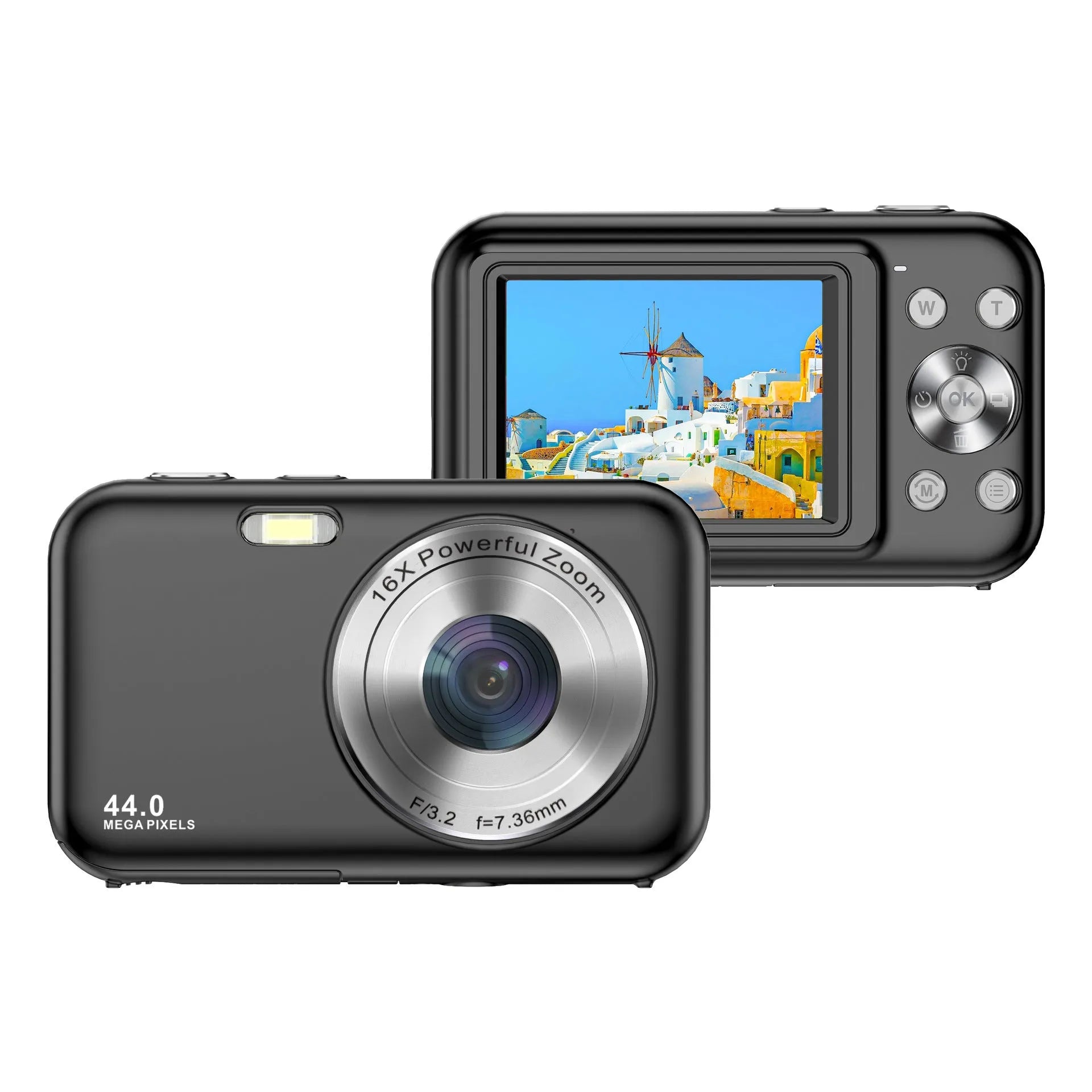 Home HD digital children camera in black, green, pink, or purple with 2.4-inch screen and 44MP beauty filter