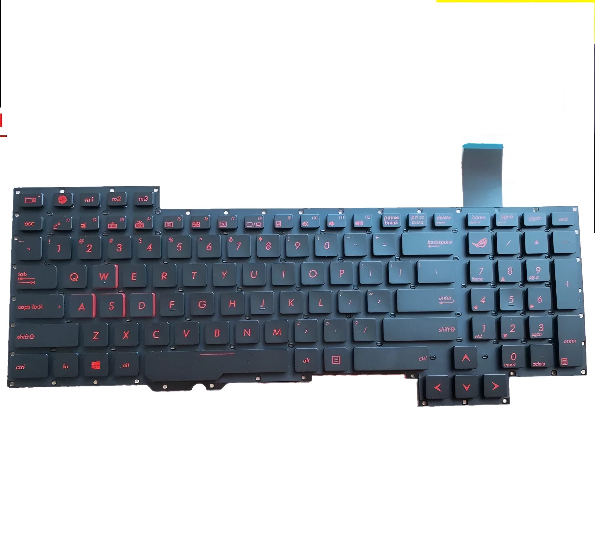Black wired PS/2 keyboard with multimedia keys and compact design