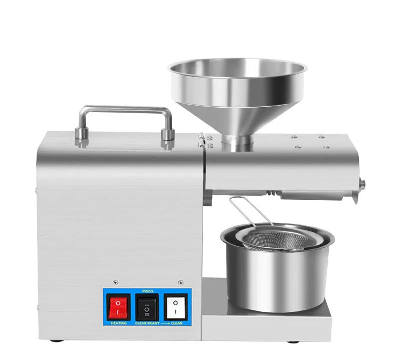 Xiangwei RG-311 and RG-312 household oil press appliance on kitchen countertop
