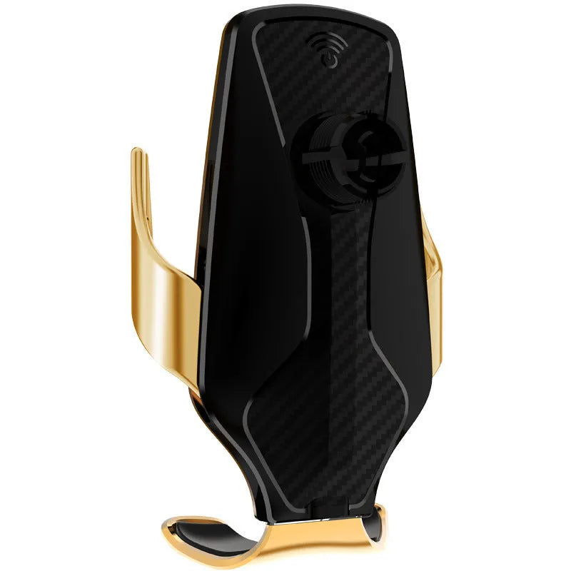Magic Clip R3 car phone holder with adjustable charging clip in black, gold, or silver