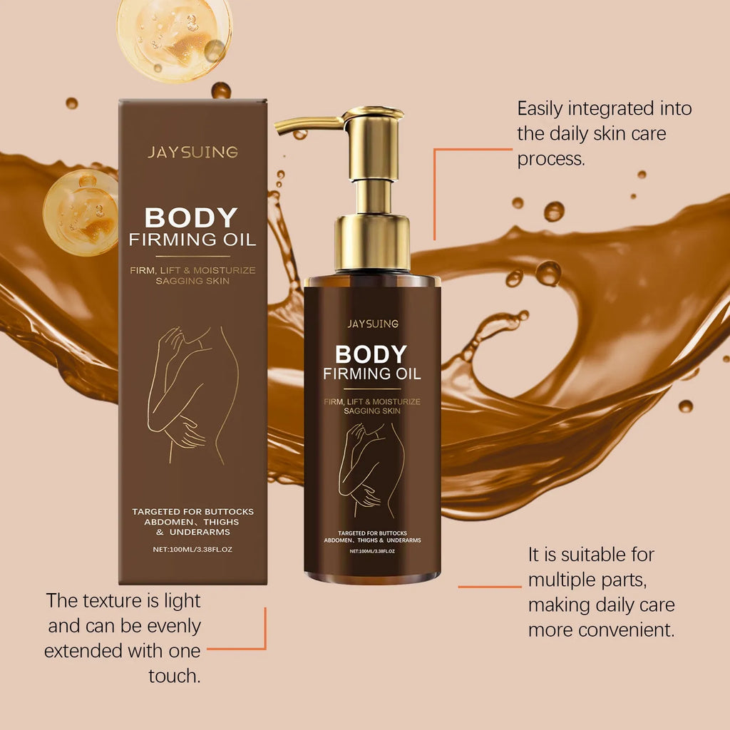100ml nourishing body oil bottle with hyaluronic acid and coffee seed oil formula