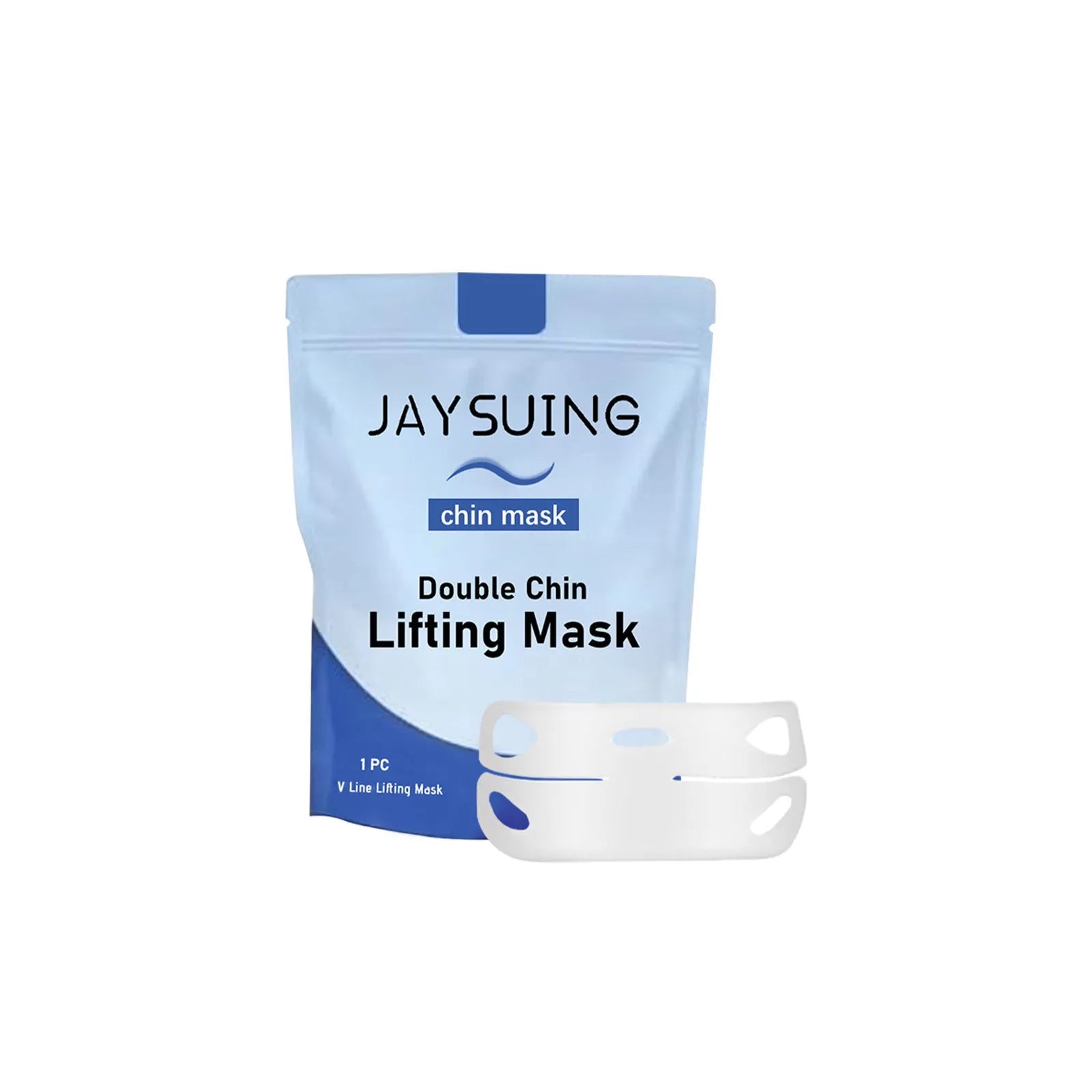 Single-use white firming facial sheet mask with hyaluronic acid and collagen for hydration.
