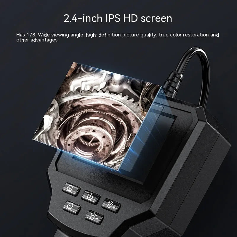 8mm diameter waterproof endoscope probe with HD camera for auto and pipeline inspection