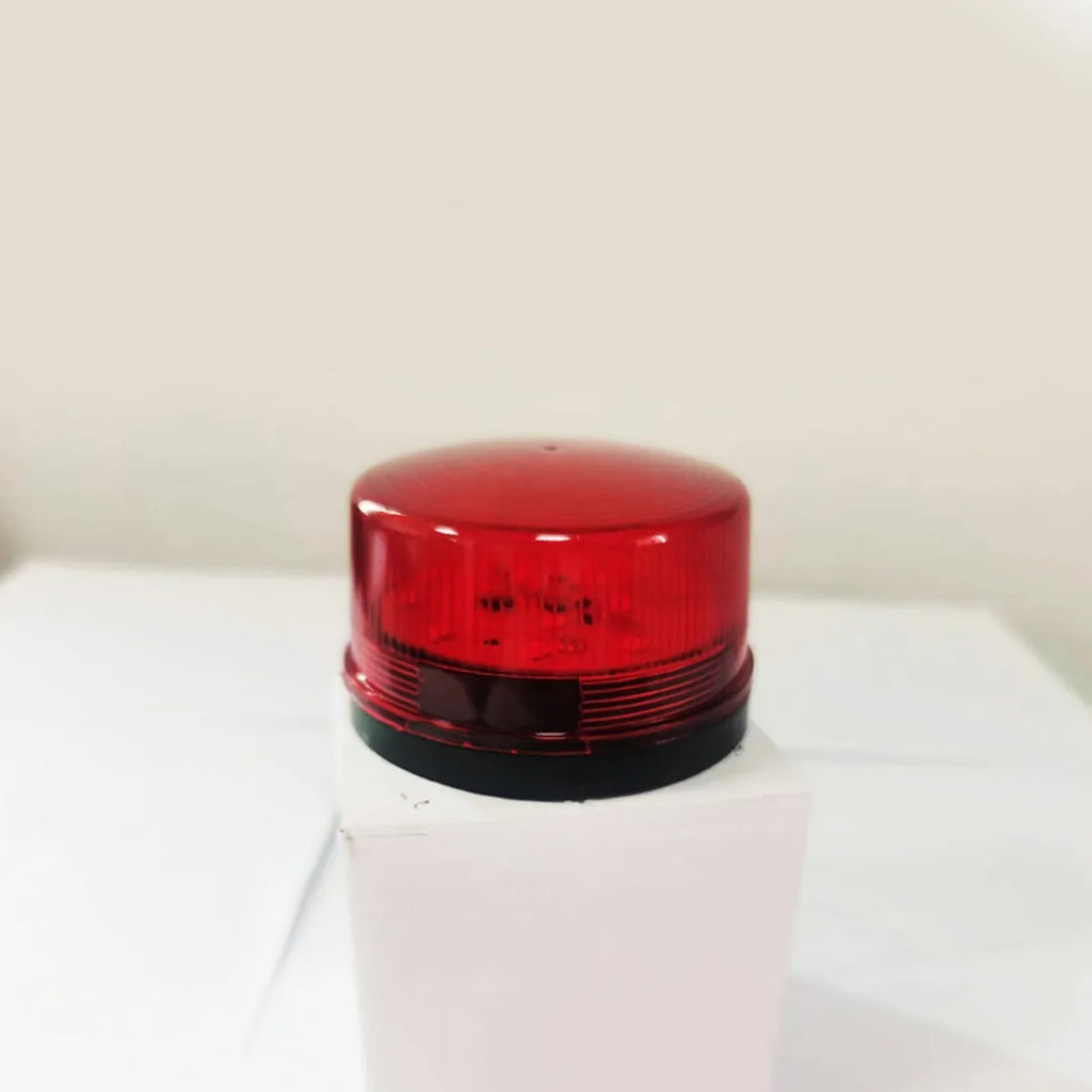 HC-79 24V warning light with 73mm diameter polycarbonate housing and mounting base
