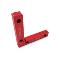 Aluminium alloy woodworking right angle positioning block with scale for jigsaw cuts