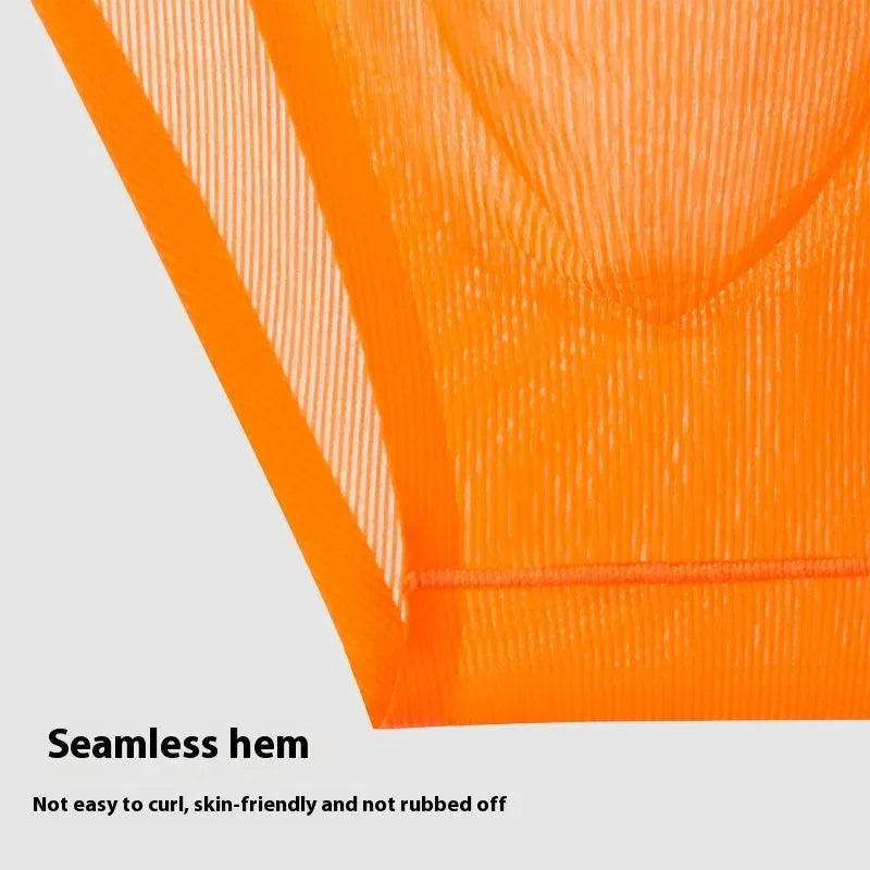 Women's ice silk seamless panties in six colours with low-waist briefs design