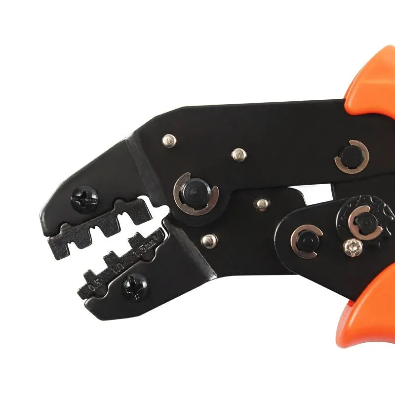 SN-48B portable terminal crimping pliers combination set with multiple jaw tools on a work surface.