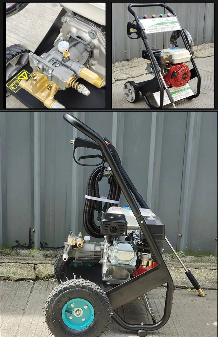 P170 White aluminium swash plate pump cleaning machine accessory with gasoline power drive