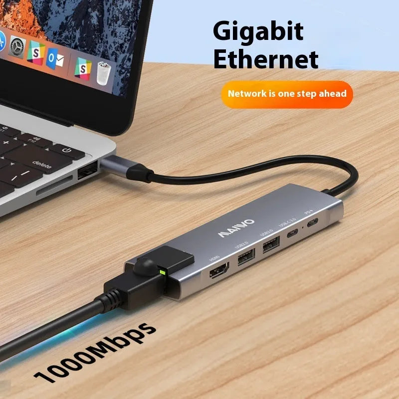 Steam Deck docking station with aluminium alloy shell, 15cm cable, HDMI and Ethernet ports
