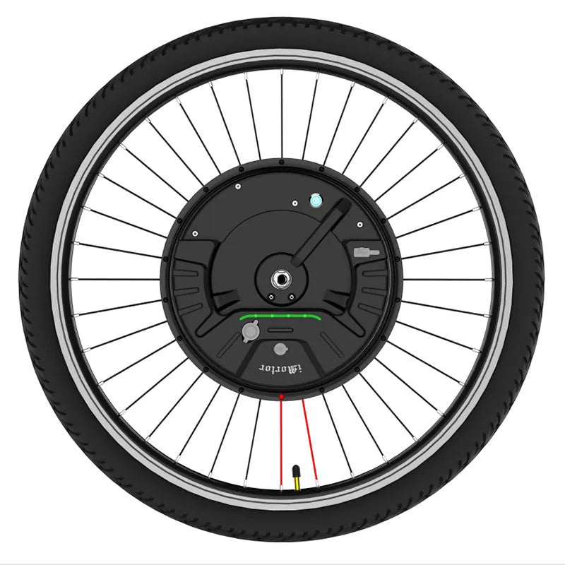Yunzhilun micro-power bicycle battery for 26-inch wheels with alloy hub and 18650 lithium cells