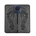 Pulse micro-current foot massage cushion with wireless remote control and leather surface