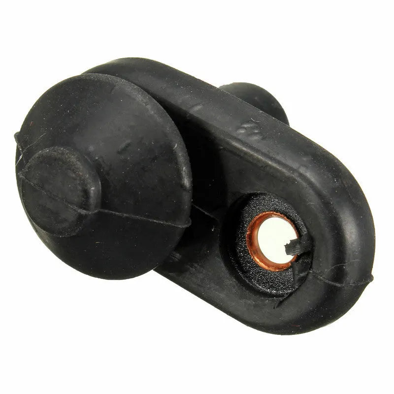 Black universal car interior door light switch made from plastic and metal components