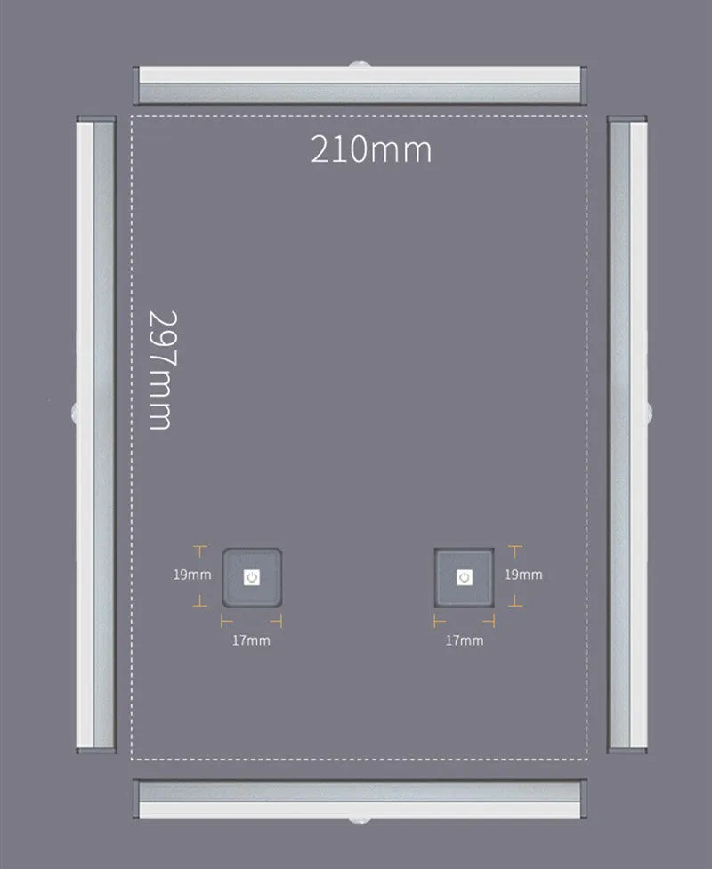 LED human body induction magnetic closet light with aluminium shell and USB charging port
