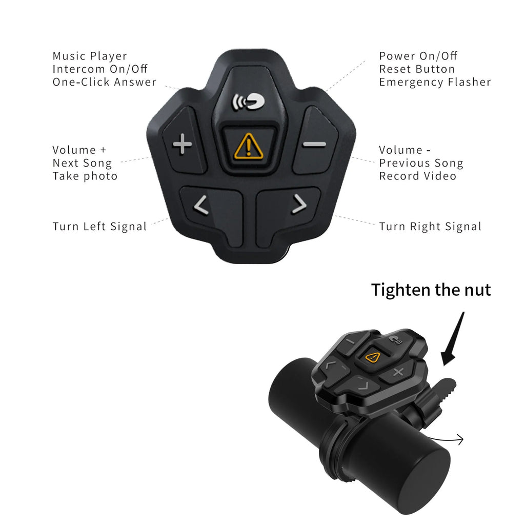 Black and grey smart cycling helmet with integrated warning lights and Bluetooth functionality