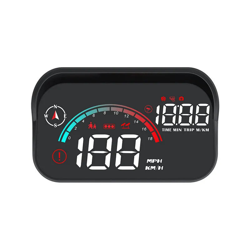 Black universal head-up display car GPS projector unit with USB cable