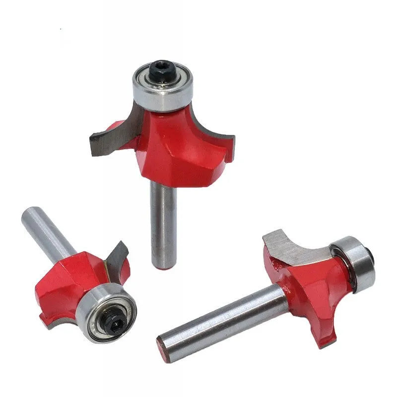 Carbide slotting cutter trimming machine cutter head with 6mm or 6.35mm straight handle for woodworking