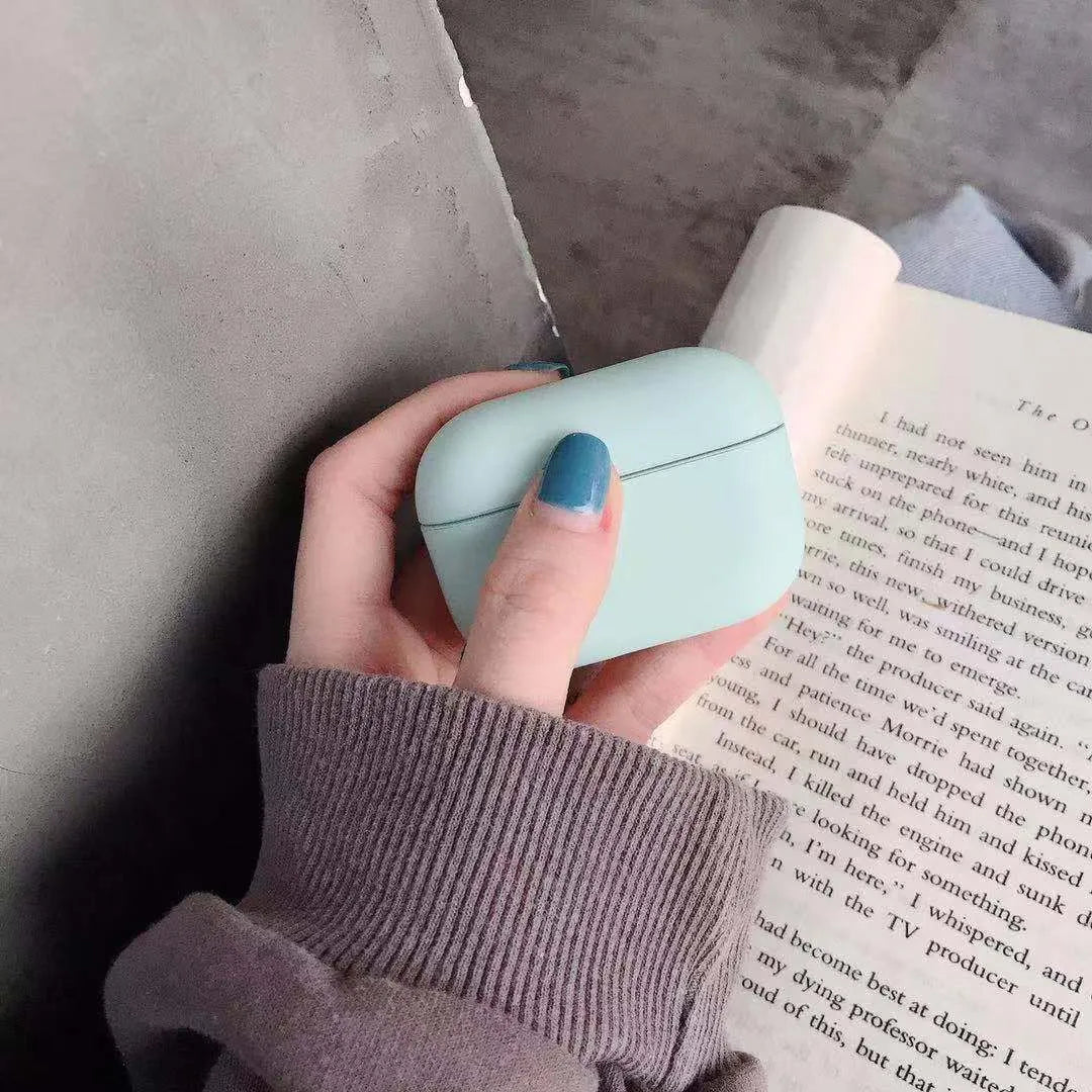 AirPods Pro protective case in multiple colours showing durable plastic construction