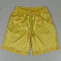 Men's black Tang Suit Shorts with elastic waistband, shown for Tai Chi practice